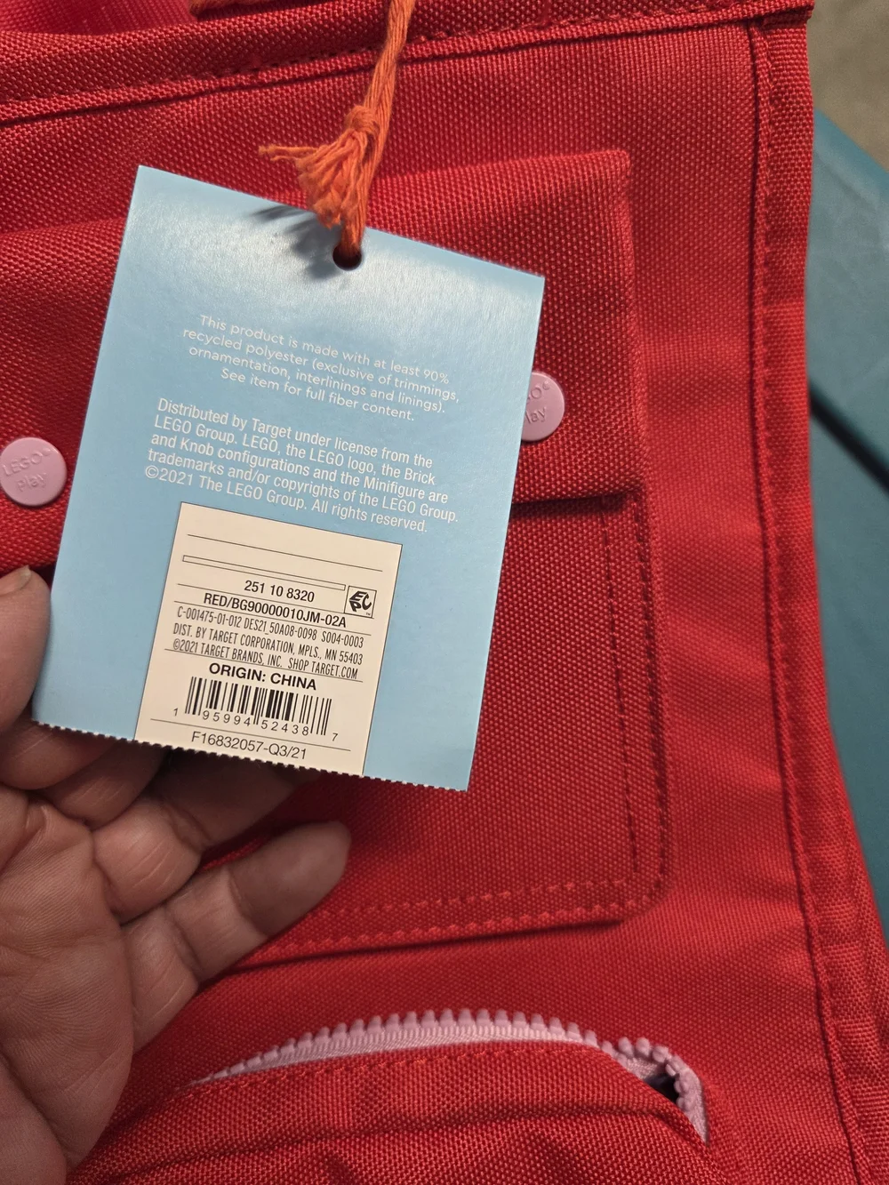 LEGO x Target Red Weekender Bag In Red Limited Release